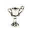 Image de Breloques en Alliage de Zinc Coupe Argent Vieilli 20mm x 16mm, 10 Pcs
