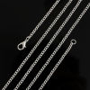 Picture of Iron Based Alloy Link Curb Chain Necklace Silver Plated 81cm(31 7/8") long, Chain Size: 3.4x2.5mm( 1/8" x 1/8"), 1 Packet ( 12 PCs/Packet)