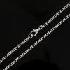 Picture of Iron Based Alloy Link Curb Chain Necklace Silver Plated 81cm(31 7/8") long, Chain Size: 3.4x2.5mm( 1/8" x 1/8"), 1 Packet ( 12 PCs/Packet)