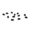 Picture of (Japan Import) Glass Long Drop Fringe Seed Beads Black Opaque About 5.5mm x 3mm, Hole: Approx 0.8mm, 10 Grams (Approx 14 PCs/Gram)