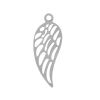 Picture of 201 Stainless Steel Charms Wing Silver Tone 26mm(1") x 10mm( 3/8"), 3 PCs