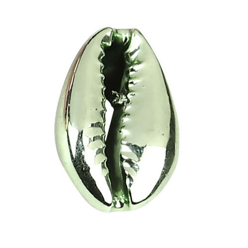 Изображение Природный Перламутр Подвески из Раковины Каури-голова змеи Случайно Цвет Покрытия 23мм x 15мм, 5 ШТ