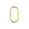 Picture of Stainless Steel Opened Jump Rings Findings Oval Gold Plated 12mm( 4/8") x 7mm( 2/8"), 20 PCs