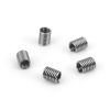 Picture of Stainless Steel Cord Coil Spring End Crimp Fasteners Silver Tone 7mm( 2/8") x 5mm( 2/8"), 30 PCs