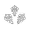 Picture of Iron Based Alloy Connectors Irregular Silver Tone Filigree 41mm x 27mm, 100 PCs