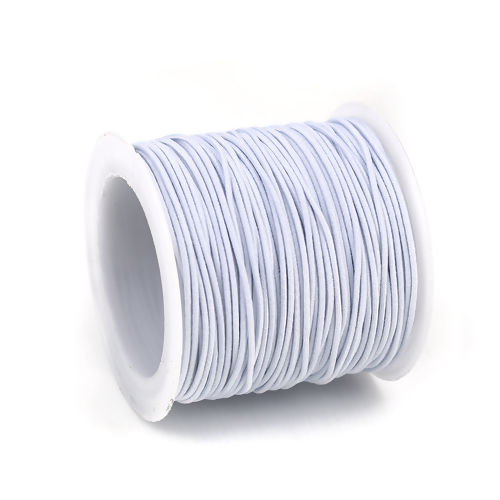 Bild von Terylen Schnur Für Buddha / Mala / Gebetsperlen Weiß Elastisch 1mm, 1 Rolle (ca. 20 Meter/Rolle)