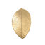 Picture of Stainless Steel Pendants Leaf Gold Plated 42mm(1 5/8") x 25mm(1"), 5 PCs