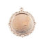 Immagine di Lega di Zinco Charm Ciondoli Tondo Oro di Rosa chiaro Basi per Cabochon (Adatto 25mm) 38mm x 34mm, 10 Pz