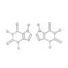 Picture of Zinc Based Alloy Molecule Chemistry Science Pendants Silver Tone 41mm(1 5/8") x 39mm(1 4/8"), 10 PCs