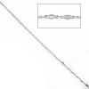 Image de Chaînes Accessoires en Laiton Feuille Argent Mat 11mm x 4mm, 1 M