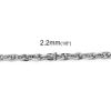 Picture of 304 Stainless Steel Soldered Link Cable Chain Silver Tone 3x2.2mm( 1/8" x 1/8"), 5 M