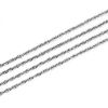 Picture of 304 Stainless Steel Soldered Link Cable Chain Silver Tone 3x2.2mm( 1/8" x 1/8"), 5 M