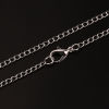 Изображение Ожерелья из Цепочек Посеребренный, Снаряженные Цепи  40.5см длина, 4x2.5мм 1 Пакет （ 12 ШТ/Пачка)