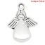 Image de 70 Pendentifs/Breloques Charms Ange Argent vieilli 13*18mm