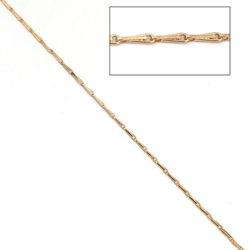 Picture of Brass Link Chain Findings Gold Plated 6x1.4mm( 2/8" x1.4mm), 3 M                                                                                                                                                                                              