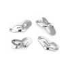 Picture of Hair Clips Findings Heart Silver Tone 24mm x 11mm, 20 PCs