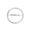 Picture of Brass Bangles Bracelets Round Silver Tone Sparkledust 23cm(9") long, 2 PCs