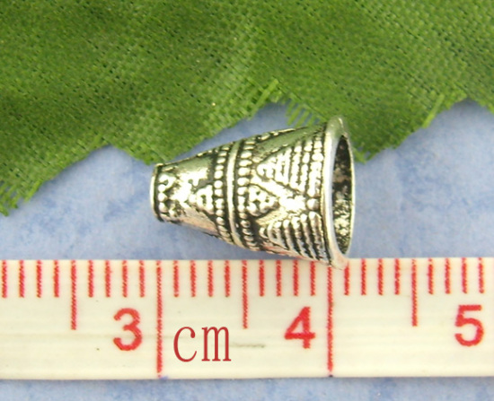 Bild von Antiksilber Kegel Perlen Beads Ende Kappen 11*9mm.Verkauft eine Packung mit 60