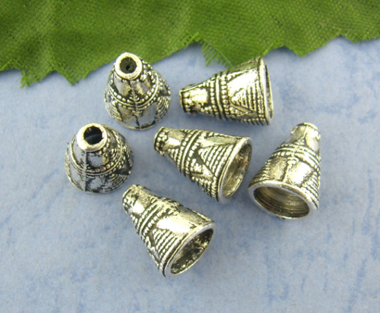 Bild von Antiksilber Kegel Perlen Beads Ende Kappen 11*9mm.Verkauft eine Packung mit 60