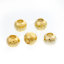 Picture of Alloy Seed Beads Ball Gold Plated About 3mm Dia, Hole: Approx 1mm, 1000 PCs