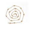 Picture of Copper Ball Chain Necklace Oval KC Gold Plated 51cm(20 1/8") long, Chain Size: 1.5mm, 3 PCs