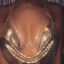 Picture of Body Chain Necklace Gold Plated Clear Rhinestone 77.5cm(30 4/8") long, 88cm(34 5/8") long, 1 Piece