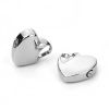 Bild von 304 Edelstahl Kremation Asche Urnen Charms Herz Silberfarbe 19mm x 19mm, 1 Stück”