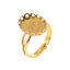 Immagine di Ottone Anello Ovale Oro Antico Basi per Cabochon (Adatto 14mmx10mm) 16.5mm (taglia di US: 6), 5 Pz