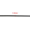 Изображение Polyester Necklace Black 63cm(24 6/8") long, 20 PCs