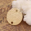 Picture of Brass Connectors Round 18K Real Gold Plated 16mm( 5/8") Dia., 5 PCs