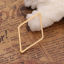 Bild von Messing Verbinder Raute Echtgold plattiert 23mm x 13mm, 10 Stück