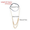 Picture of Boho Chic Body Leg Bracelet Chain Necklace Gold Plated 64cm(25 2/8") long, 68cm(26 6/8") long, 1 Piece