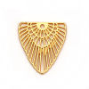 Picture of Zinc Based Alloy Boho Chic Bohemia Charms Triangle Matt Gold Hollow 22mm x 20mm, 30 PCs