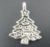 Image de 40 Pendentifs Breloques Charms sapin de noël 24*17mm