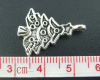 Image de 40 Pendentifs Breloques Charms sapin de noël 24*17mm