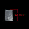 Picture of PVC Zip Lock Bags Rectangle Transparent Clear (Useable Space: 21x15cm) 22.5cm x15cm(8 7/8" x5 7/8"), 50 PCs