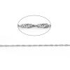 Изображение Iron Based Alloy Braided Rope Chain Findings Silver Tone 2.4mm( 1/8"), 10 M