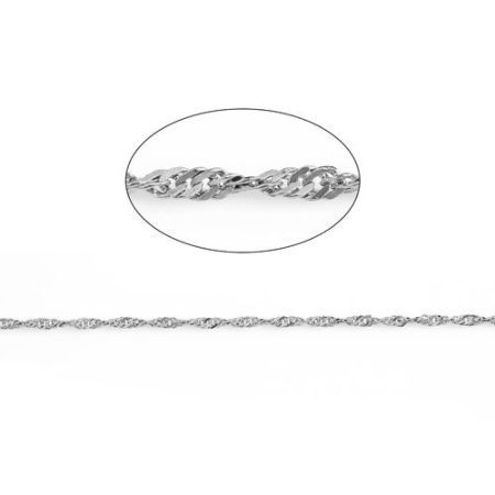 Iron Based Alloy Braided Rope Chain Findings Silver Tone 2.4mm( 1/8"), 10 M