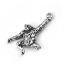 Bild von Messing 3D Charms Affe Antiksilber 21mm x 13mm, 5 Stück
