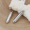 Picture of Zinc Based Alloy Charms Bullet Antique Silver Color 23mm( 7/8") x 5mm( 2/8"), 30 PCs