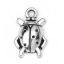 Picture of Zinc Based Alloy Charms Ladybug Animal Antique Silver Color 17mm( 5/8") x 11mm( 3/8"), 50 PCs
