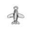 Picture of Zinc Based Alloy Travel Charms Airplane Silver Tone 16mm( 5/8") x 14mm( 4/8"), 20 PCs