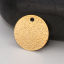 Picture of Brass Charms Round Disc Gold Plated Sparkledust 14mm( 4/8") Dia, 10 PCs
