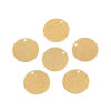 Picture of Brass Charms Round Gold Plated Sparkledust 15mm( 5/8") Dia, 10 PCs                                                                                                                                                                                            