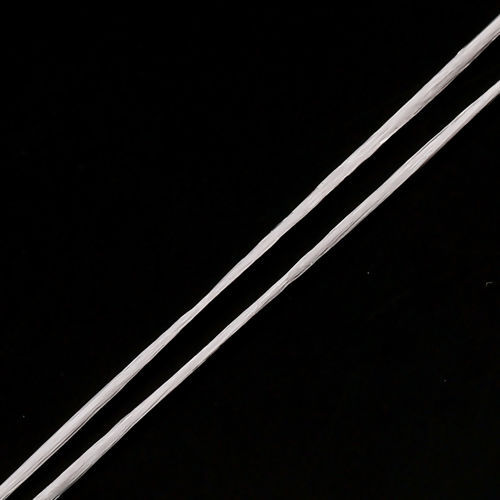 Imagen de Hilos Terylene de Blanco Elástico 0.5mm, 1 Rollo (Aprox 50 M/Rollo)