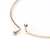 Picture of Iron Based Alloy Wire Collar Neck Ring Necklace KC Gold Plated Can Open 46cm(18 1/8") long, 3 PCs