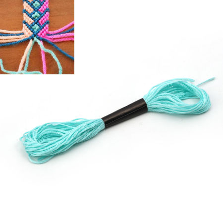 Immagine di Cotone Gioielli Corda Menta Verde 1mm, 2 fasci(8M/fasci)
