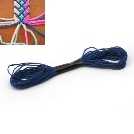 Immagine di Cotone Gioielli Corda Blu Marino 1mm, 2 fasci(8M/fasci)