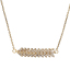 Imagen de 304 Acero Inoxidable Collares Chapado en Oro Hoja Transparente Rhinestone 46.5cm longitud, 1 Unidad