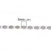 Picture of 304 Stainless Steel Link Chain Necklace Round Silver Tone 45cm(17 6/8") long, Chain Size: 5mm, 1 Piece